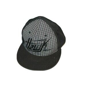 VTG Tony Hawk Hat A-Flex Black Plaid Baseball Cap Skaterboy Skateboarder